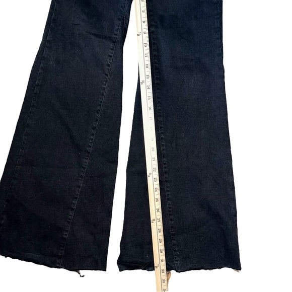 Free People Women's Flared Black Jeans size 25 pull on - Picture 5 of 7
